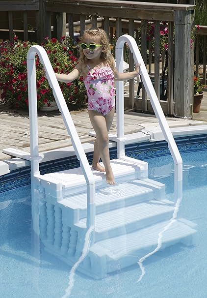 escalera para piscina desmontable blue wave