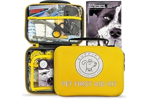 Ruffify Dog First Aid Kit – 27 Essential Items Pet Emergency Kit for Car, Travel, Hunting, Hiking & Camping Gear with Mini Pouch for Home, Office & Outdoor Adventures