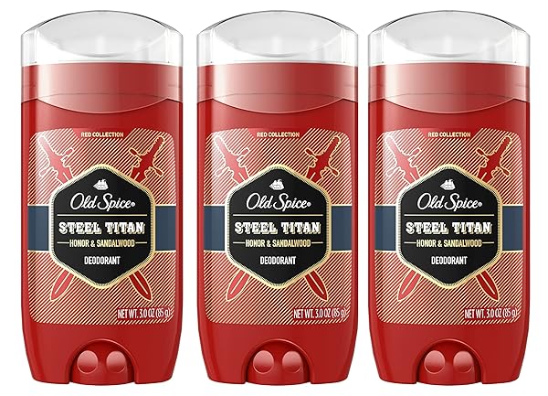 OLD SPICE DEODORANT FOR MEN, STEEL TITAN, 3...