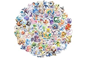 GTOTd Cute Kids Cartoon Monster Stickers (100 pcs) Gifts AI Kawaii Vedio Gaming Sticker Party Supplies Wall Art Room Decor Decals Vinyls for Laptop Waterbottle Phone