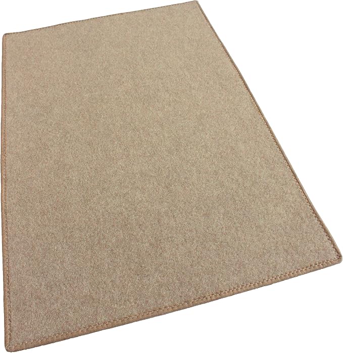 Koeckritz 6"x6" Area Rug Sample. Camel Brown IndoorOutdoor 5/16" Thick Unbound Soft