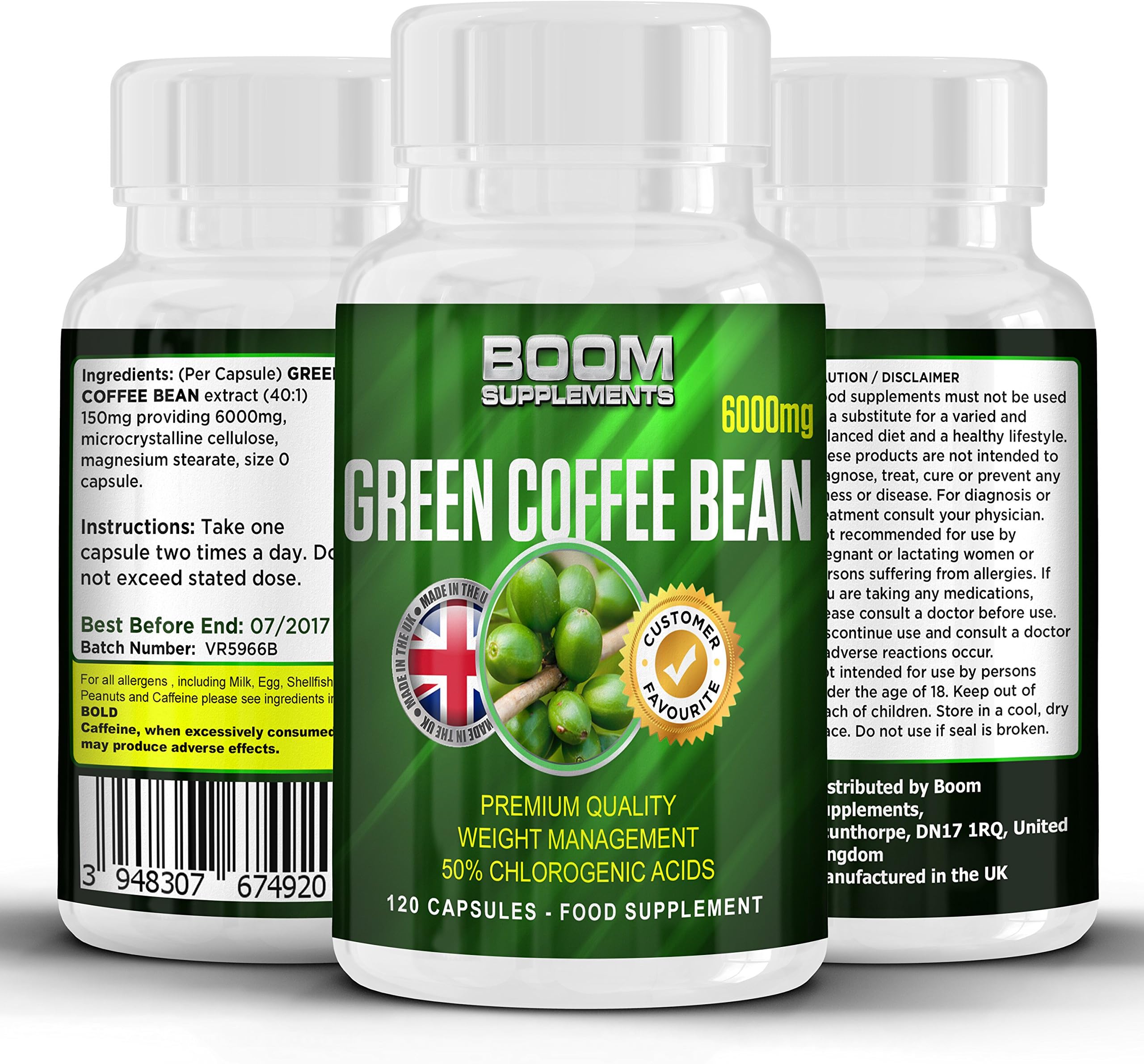 Green Coffee Bean Extract MAX Strength 6000mg | Strong Green Coffee Bean Weight Loss Pills | Lose Weight Fast Or Your Money Back | 120 Powerful Fat Loss Tablets | FULL 2 Month Supply | Helps Shed Fat For Men And Women | Achieve Weight Loss Goals FAST | Safe And Effective | Best Selling Fat Loss Pills | Manufactured In The UK!