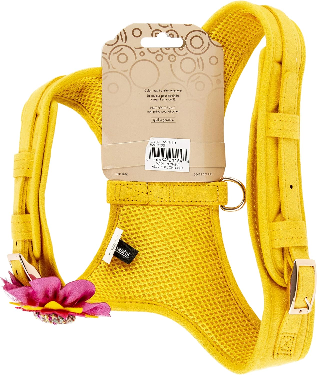 COASTAL PET PRODUCTS Accent Dog Harness Yellow, One Size - Image 4