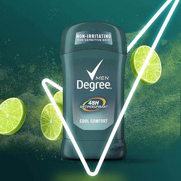 DEGREE MEN ANTIPERSPIRANT DEODORANT STICK COOL COMFORT 48 HOUR PROTECTION NON IRRITATING 2.7 OZ (PACKAGING MAY VARY)