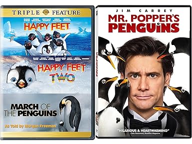 Amazon Com Mr Popper S Penguins Blu Ray English Audio Michelle Nagell James Schram Curtis Shumaker Alexander Baliev Peter Conboy Julie E Davis Rosemary Howard David Krumholtz Elizabeth Logan David Macerelli Mark Waters Movies