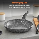 Tower Cerastone T81242 28cm Forged Frying Pan Non-Stick Graphite view 3