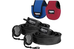 RUNCL Fishing Rod Sleeves & Reel Bags, Spinning/Casting Rod Socks & Spinning/Baitcasting Reel Covers - Protection Solution, Space Saver, Perfect Storage - Fishing Pole Sleeves & Reel Pouch (2 Pack)