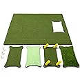 GoSports 5 ft x 4 ft PRO Golf Practice Hitting Mat, Includes 5 Interchangeable Inserts for the Ultimate At-Home Instruction