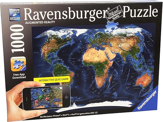 Ravensburger Puzzle Carte Du Monde De Réalité Augmentée