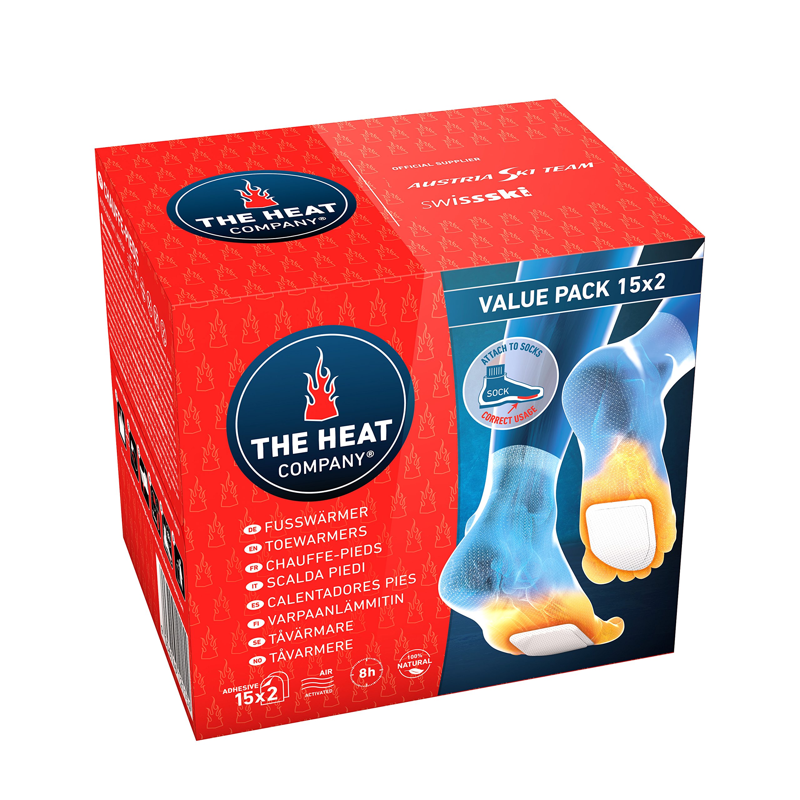 THE HEAT COMPANY Toewarmers 5, 15 or 40 Pairs EXTRA WARM Adhesive