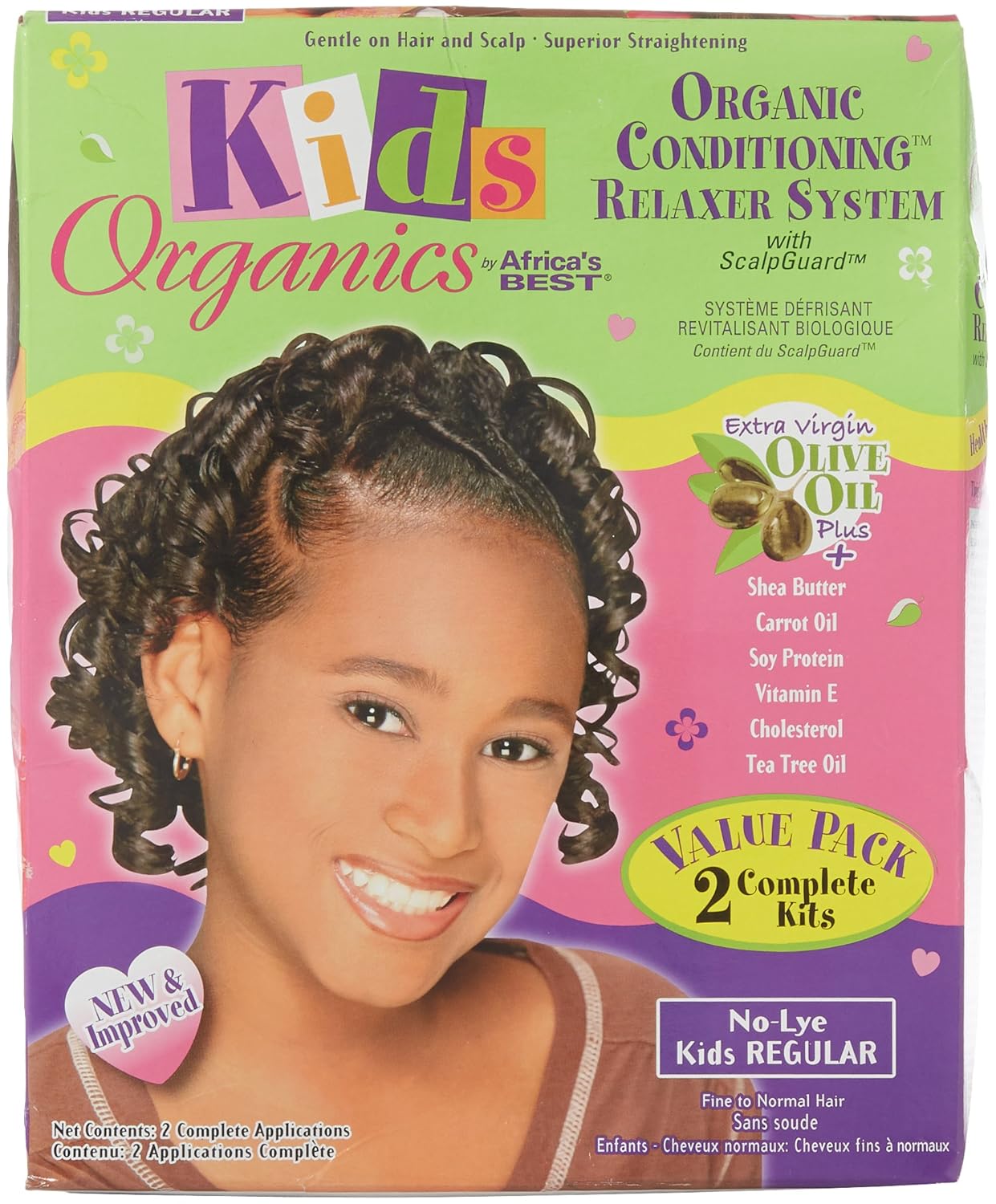 Amazon Com Africa S Best Kids Organics Value Pack Relaxer Kit Beauty