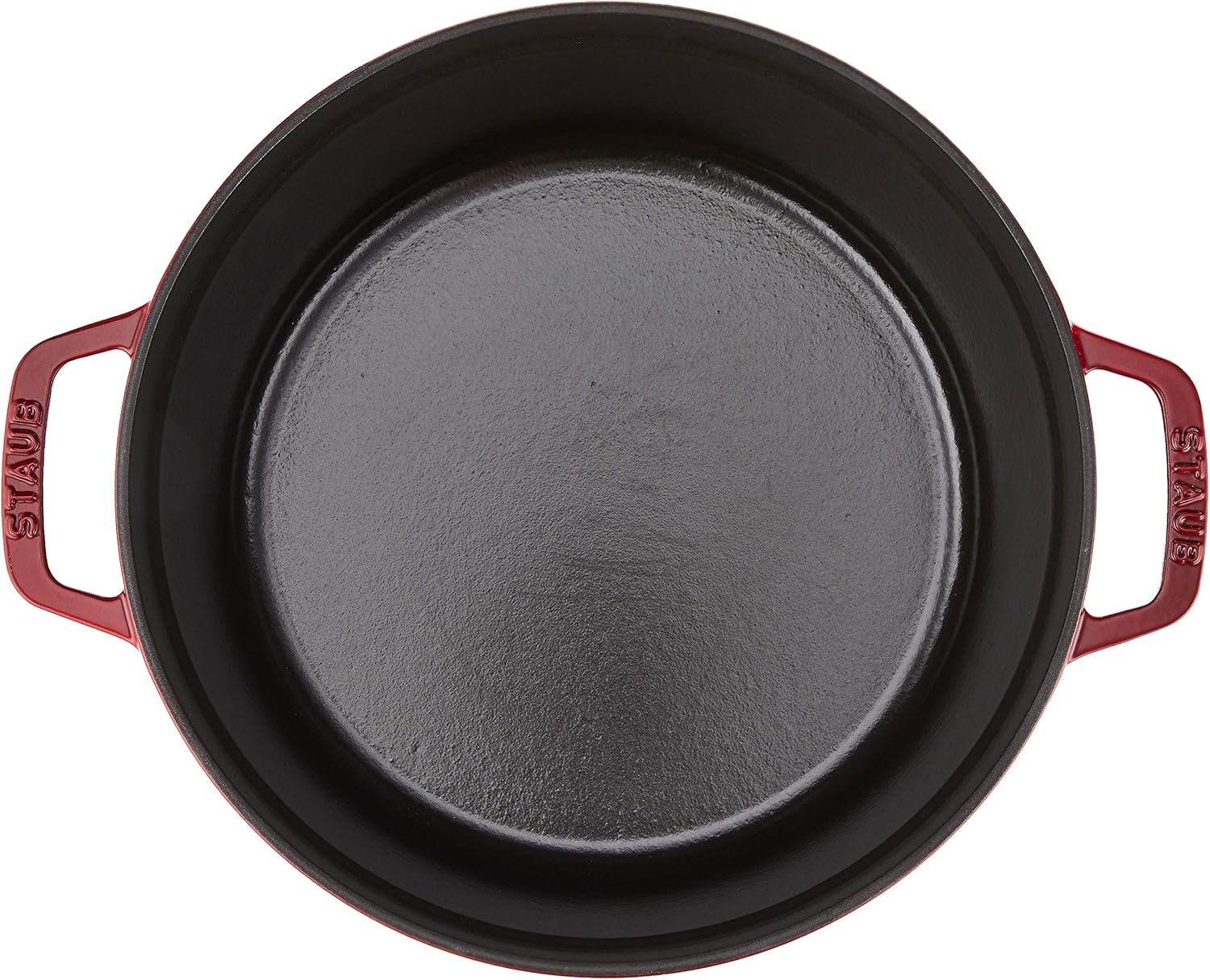 Staub Cast Iron Round Cocotte, 5.5-quart, Cherry: Dutch Ovens: Kitchen & Dining