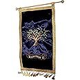 Holy Land Market Grafted in - Messianic Seal Cloth Banner Hanger - Comes with Stick for Hanging (Blue - Grafted in)
