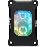 Thermal Grizzly Mycro Pro RGB - CPU AMD AM5 Waterblock Also fits AM4 - G1/4 High Performance Liquid Cooling Block, Precision-Machined Nickel-Plated Copper Cold Plate, 0.2 mm Microfins and Filter