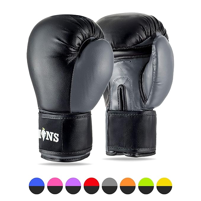 Lions Boxing Gloves MMA Punch Bag Training Mitts 6oz, 8oz, 10oz, 14oz