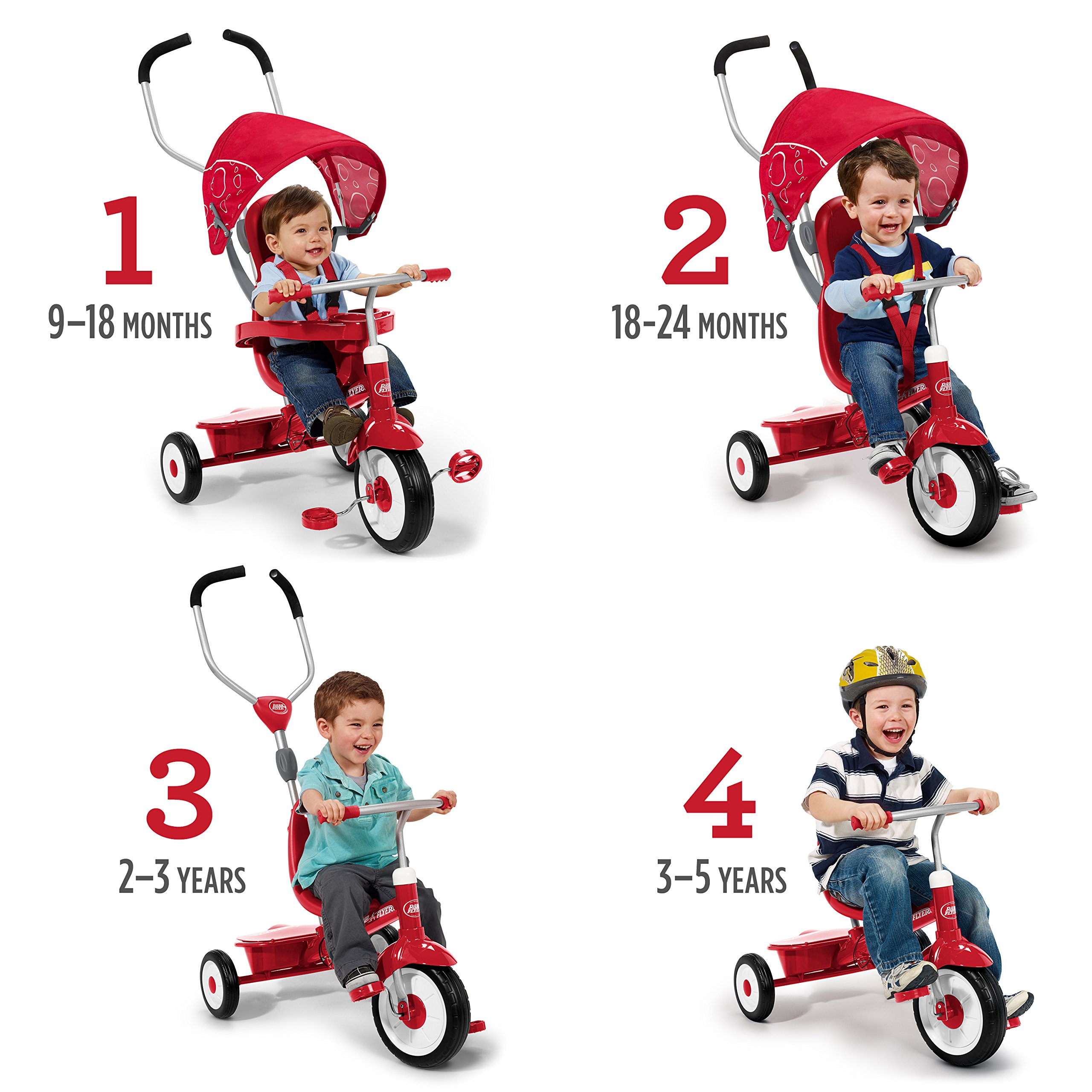 radio flyer 4 in one tricycle
