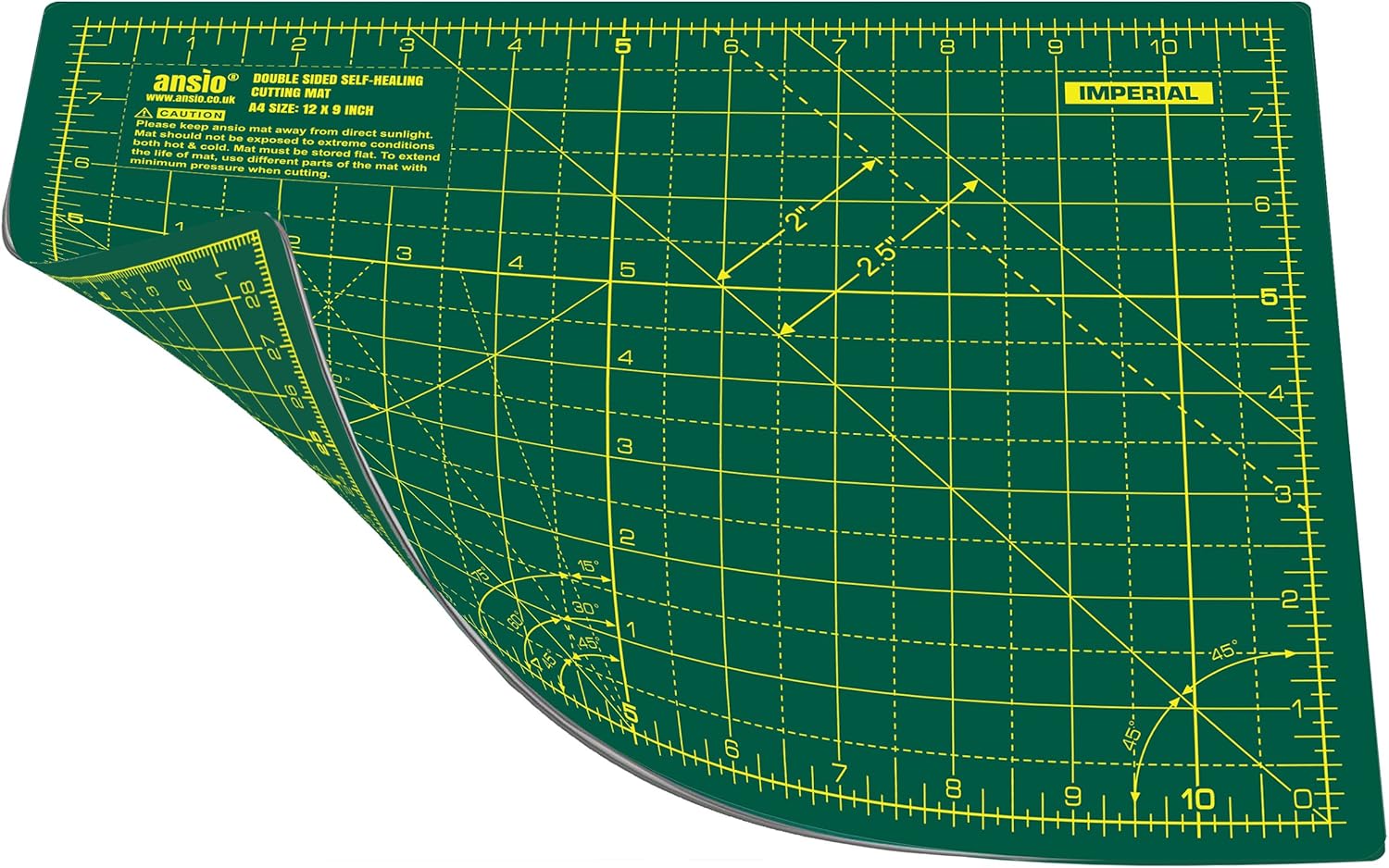 ANSIO Craft Cutting Mat Self Healing A4 Double Sided 5 Layers, Quilting, Sewing, Scrapbooking, Fabric & Papercraft