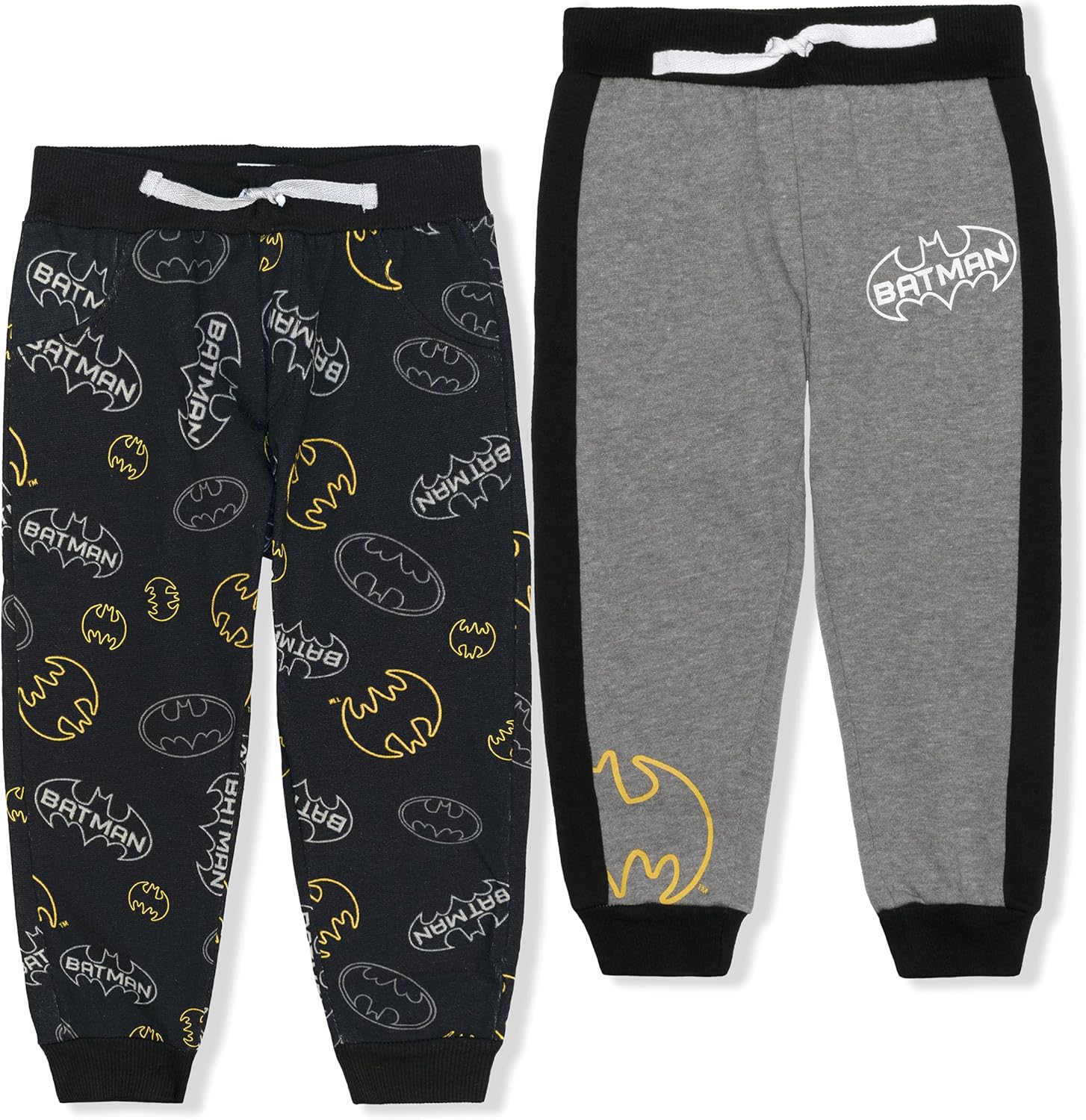 Batman Warner Bros Boy’s Jogger Pants Set, Athletic Sweatpants Print