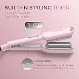TYMO ROVY Hair Waver Crimper 25mm Dual Voltage Pink Ceramic Tourmaline view 6
