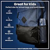 Ion8 600 ml Ash Navy Lightweight Stainless Steel Water Bottle view 2