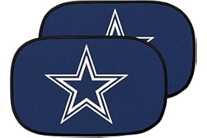 SPORTS LICENSING SOLUTIONS NFL Dallas Cowboys Side Window Auto Shade 2 Pack