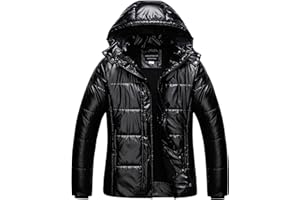 CREATMO US Women's Plus Size Warm Puffer Jacket Waterproof Fleece Lined Winter Coat with Removable Hood