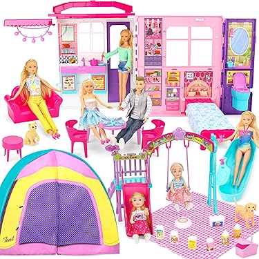 50pcs/set Kids Toy 1:6 Doll Accessories For 1/6 Dollhouse Mix Style Girl's Gift - Foto 5