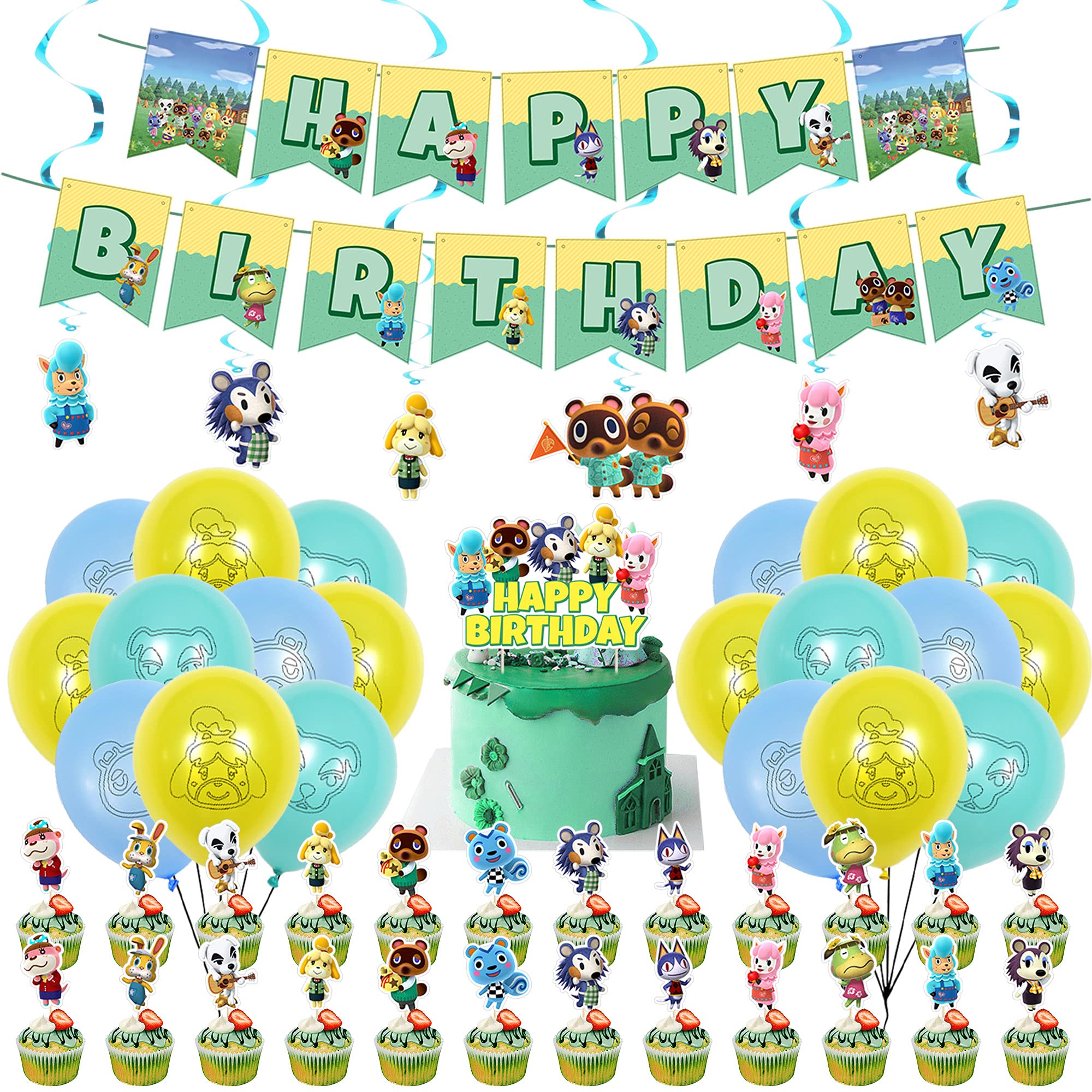 Buy Animal Crossing Birthday Party Supplies, 50 Piece of Animal