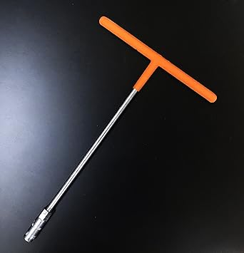 Takestop Cle Poignee En T 10 Mm Avec Bouche Hexagonale Femelle Douille Polygonale En Acier Chrome Poignee Revetue Amazon Fr High Tech