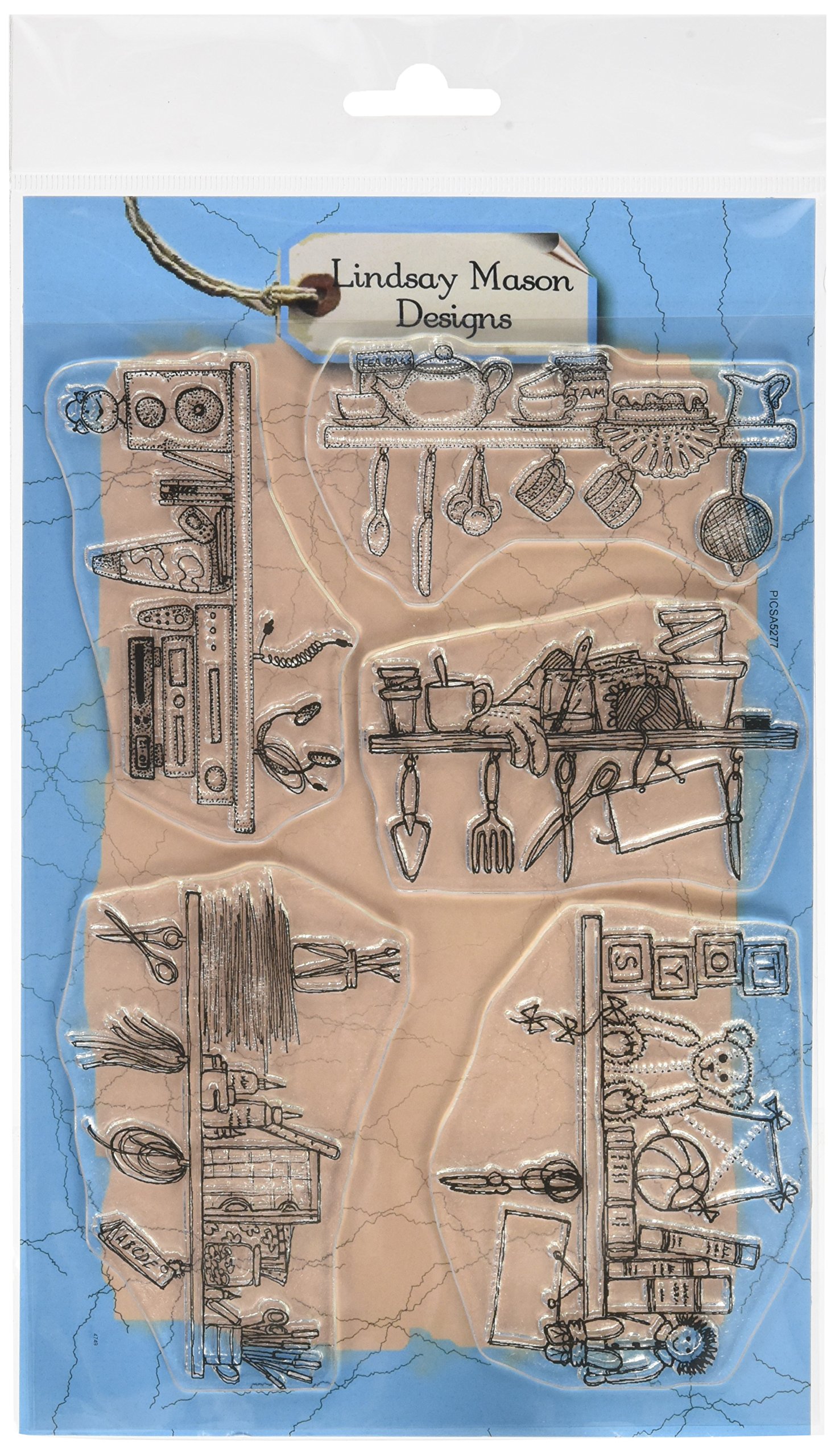 Lindsay Mason Designs A5 Shelves Clear Stamp