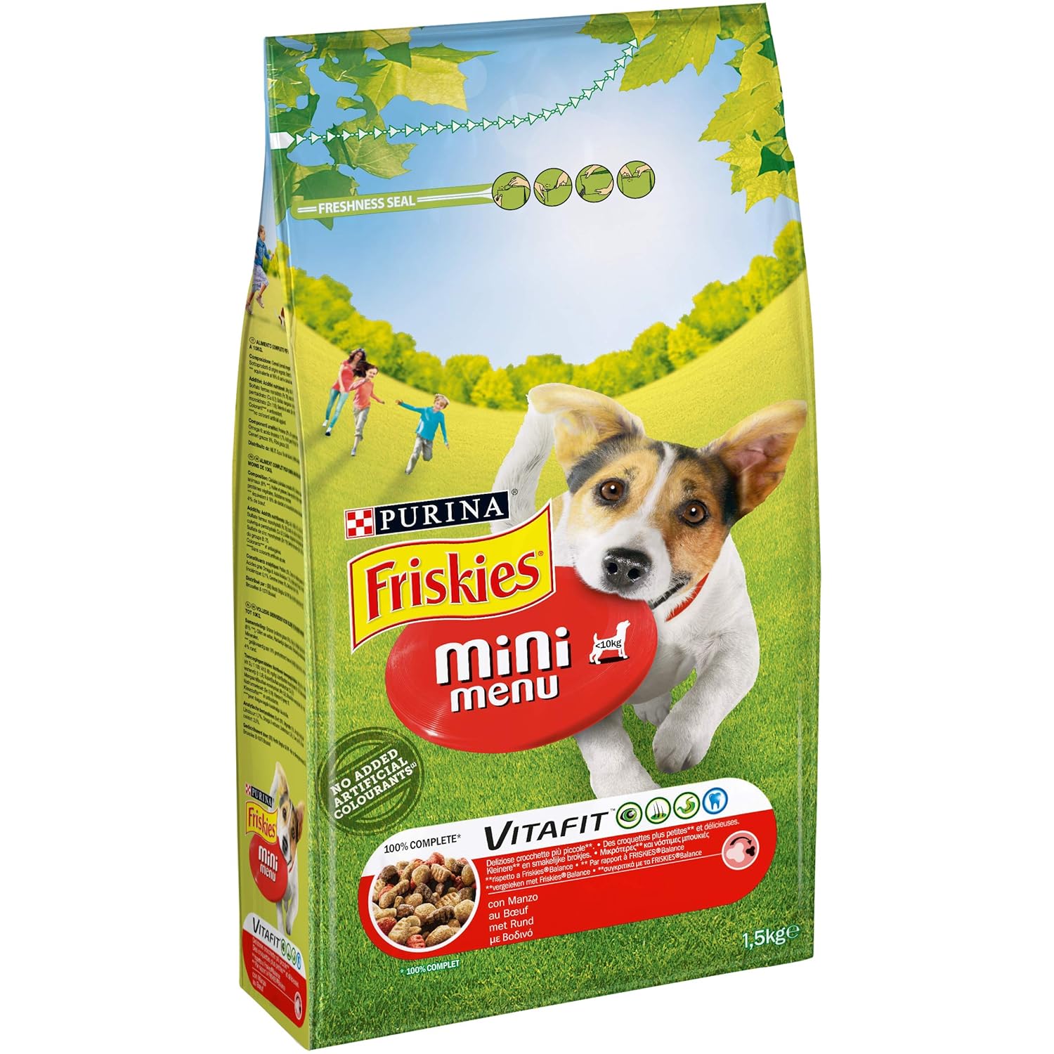 Friskies Dog Nuts Vitafit Mini Menu with Beak for Dogs up to 10 kg, 1.5