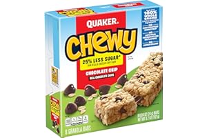 Quaker Chewy Granola Bars Chocolate Chip, 0.84 Oz, 8 Ct