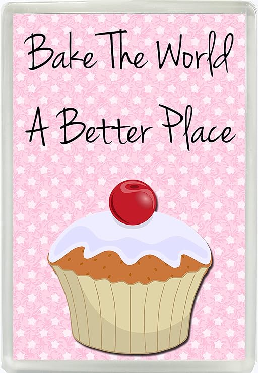 Bake del mundo un lugar mejor Jumbo imán para nevera Ideal regalo ...