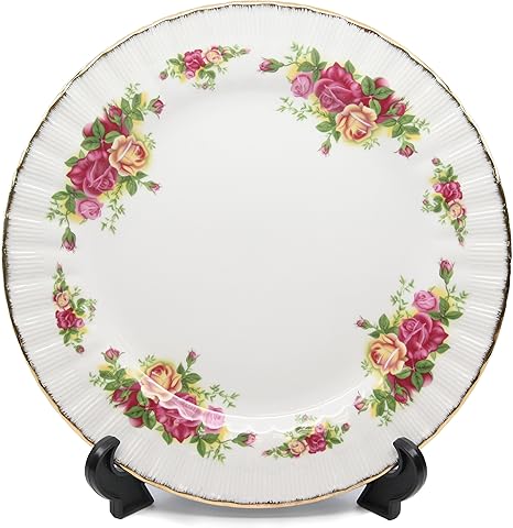 Amazon Com Royalty Porcelain Set Of 6 Salad Plates Vintage Floral Pattern 24k Gold Bone China Tableware 7 5 Vintage Floral Dinner Plates
