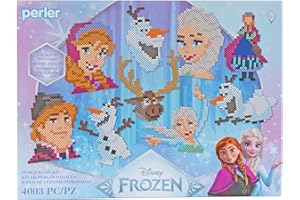 Perler 80-57286 Disney's Frozen Fused Bead Craft Activity Kit with 10 Projects, Multicolor, 4003 Pieces