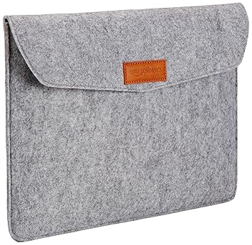 Amazon.com: AmazonBasics 6-Inch Felt Laptop Sleeve - Light Grey ...