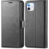 TUCCH Case Wallet for iPhone 11, [RFID Blocking] Card Slots Stand Magnetic Closure, Protective PU Leather [Shockproof TPU Interior Case] Flip Cover Compatible with iPhone 11 (2019 6.1 inch), Black