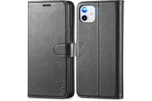 TUCCH Case Wallet for iPhone 11, [RFID Blocking] Card Slots Stand Magnetic Closure, Protective PU Leather [Shockproof TPU Interior Case] Flip Cover Compatible with iPhone 11 (2019 6.1 inch), Black