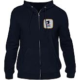 Tee Luv Men's U.S. Mail Eagle USPS Zip Up Hoodie | United States Postal Service Full Zip Sweatshirt, Drawstring Hood, Poly-Cotton Blend, Officially Licensed USPS Merchandise