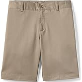 Lands' End School Uniform Boys Plain Front Blend Chino Shorts