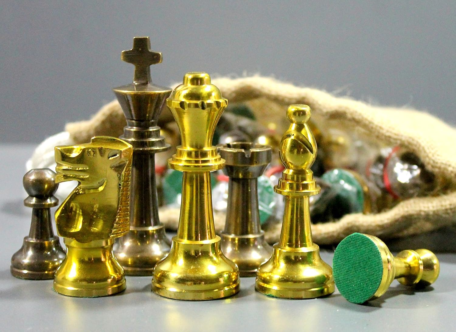 Buy StonKraft Brass Chess Pieces Chess Coins Pawns Chessmen (3
