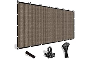 Shade&Beyond 90% Sun Shade Cloth with Grommets, 8X10 FT Pergola Shade Cover Canopy, Mesh Tarp Sun Screens for Patio, Outdoor,