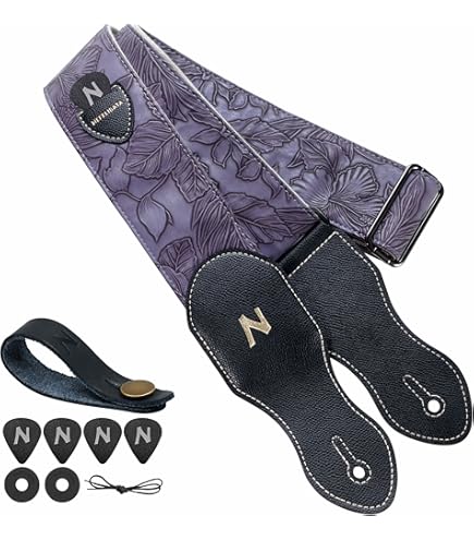 Gibson Nubuck Guitar Strap (Black) : Amazon.ca: Musical