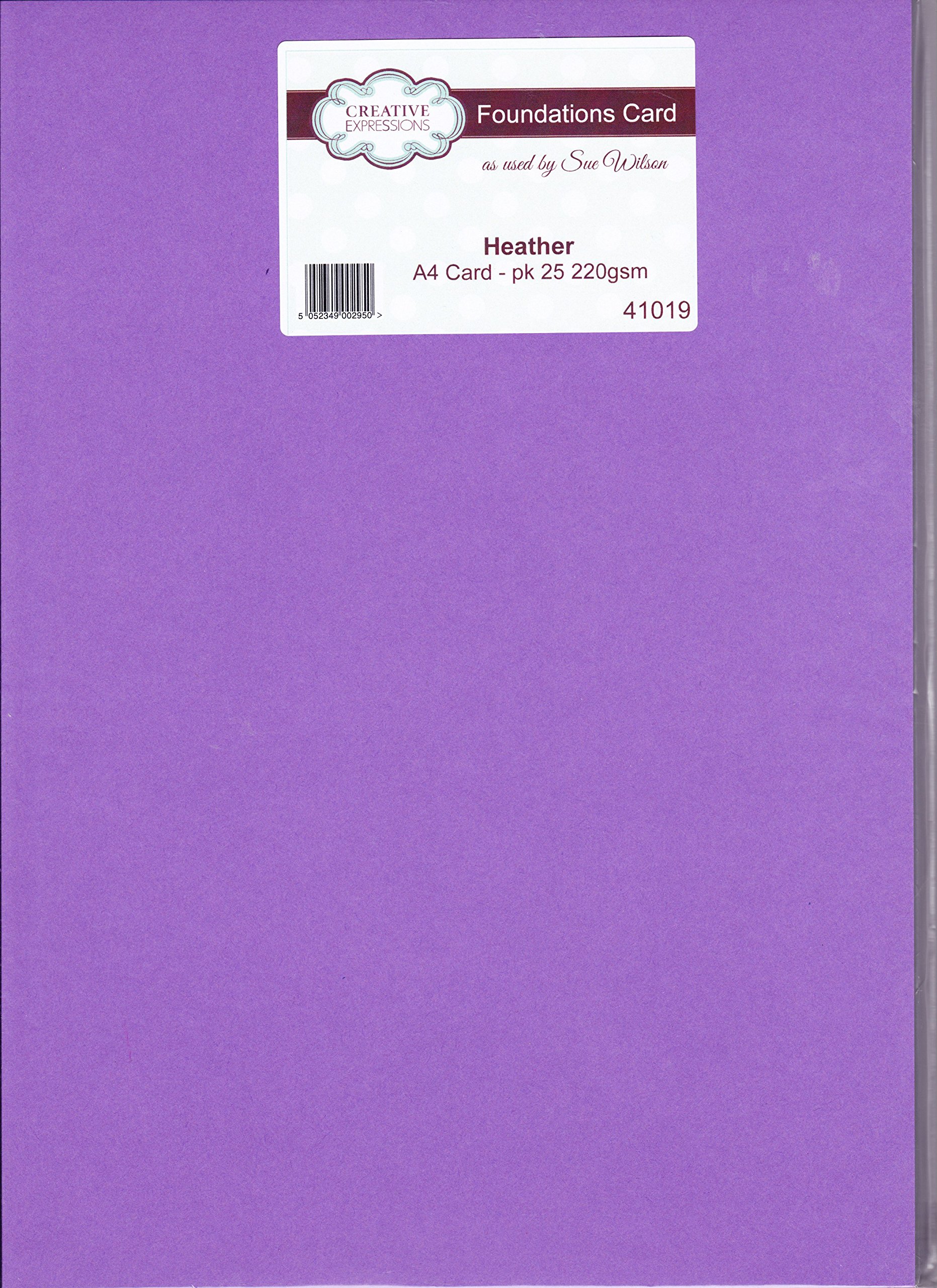 Creative Expressions Foundation Card-Heather, A4