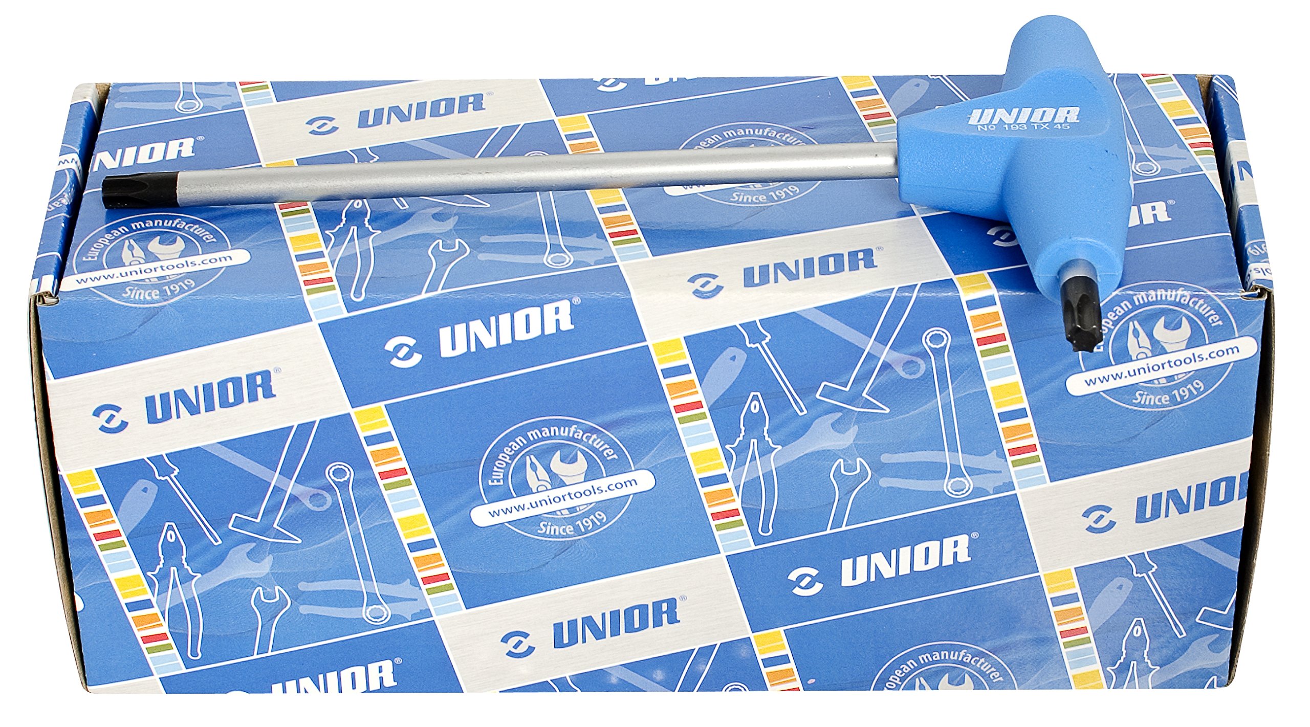 Unior Allen Wrench Torx with T-Handle, in Box, Set of 1, 193TXCB