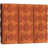 Hahafelt 3 Pcs Rust Fall Pumpkin Hand Towels for Bathroom Autumn 100% Cotton Jacquard Decorative Kitchen Dish Towels for Thanksgiving Bath Seasonal Kitchen Decor Gift Spa Gym Sport, 13.8 x 29.5