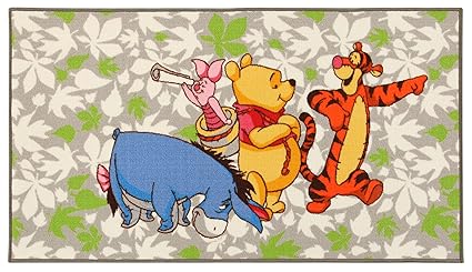 Disney Action LINE Winnie & Friends Teppich Synthetikfaser Mehrfarbig 80 x 140 x 1,12 cm