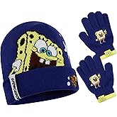 SpongeBob SquarePants Boys Beanie And Gloves Winter Accessory Set - Boys Gift