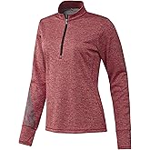 adidas Women's 3-Stripes Heather Layer 1/4 Zip