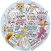 School Nurse Medical Inspire Funny Stickers Pack, 15pcs Nursing School Heathcare Waterproof Vinyl Decals Stickers for Laptops, Water Bottles, and Journals